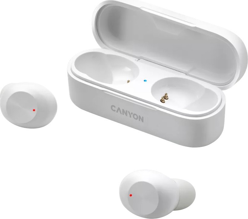 CANYON TWS-1 Bluetooth headset, with microphone, BT V5.0, Bluetrum AB5376A2, battery EarBud 45mAh*2+Charging Case 300mAh, cable length 0.3m, austiņas