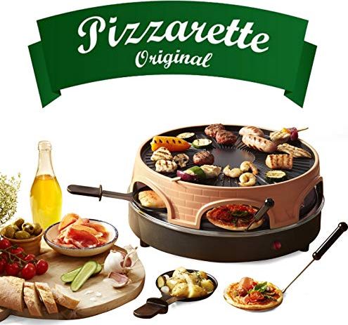 Emerio Pizzaofen, PIZZARETTE das Original 3 in 1 Pizza-Racllette-Grill