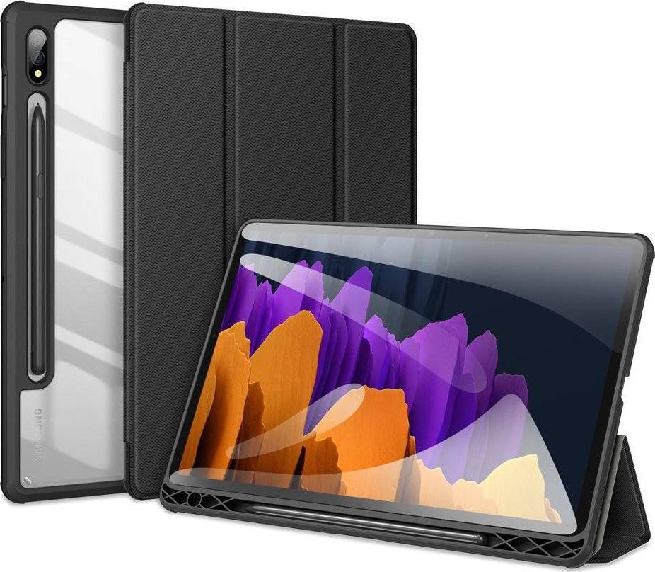 Etui na tablet Dux Ducis Dux Ducis Toby pancerne etui z klapka Smart Case do Samsung Galaxy Tab S7 / Tab S8 11'' z uchwytem na rysik czarny  planšetdatora soma