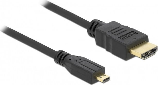 Delock Cable High Speed HDMI - micro HDMI with Ethernet male/male 3m kabelis video, audio