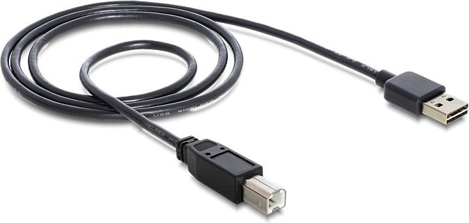 Kabel USB Delock EASY-USB, A-B, M-M, 2m, Black  83359 USB kabelis