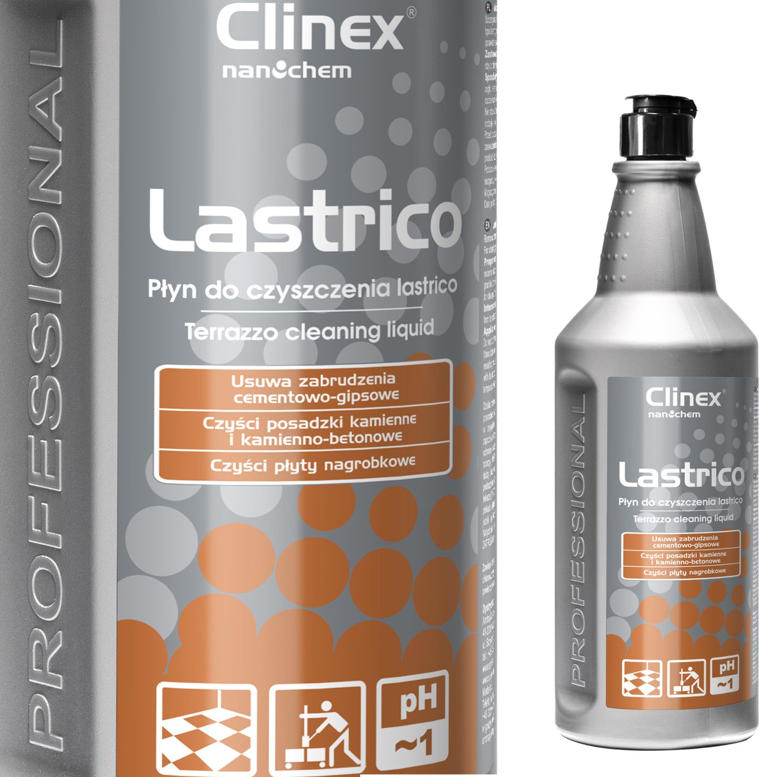 Clinex Clinex Lastrico 1L - Plyn do czyszczenia lastrico PBSX1368 (5907513270461) Sadzīves ķīmija