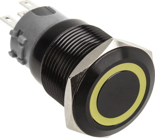 DimasTech Przycisk LED 19mm Zolty (PD048) PD048 (8032089002509) aksesuārs datorkorpusiem