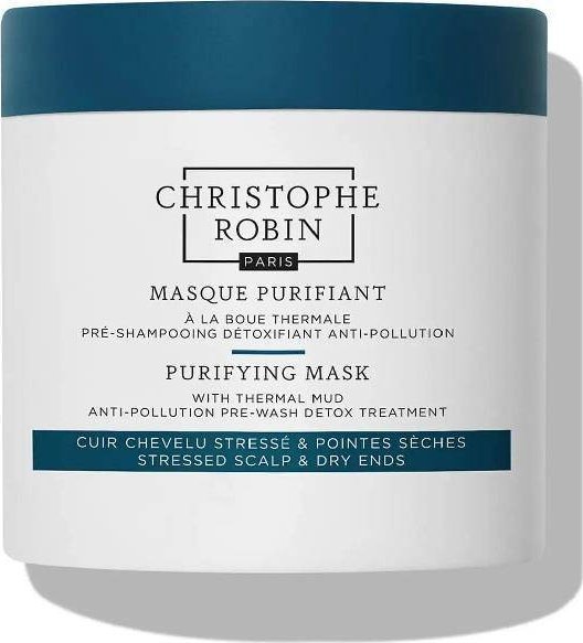 Christophe Robin Purifying Mask With Thermal Mud detoksykujaca maska przed myciem wlosow 250ml 12107701 (5056379589672) Matu šampūns