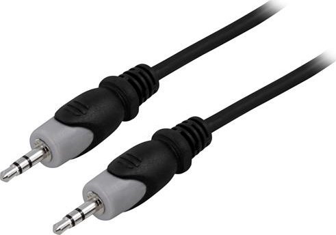 Kabel Deltaco Jack 3.5mm - Jack 3.5mm 15m czarny (MM-154) kabelis video, audio