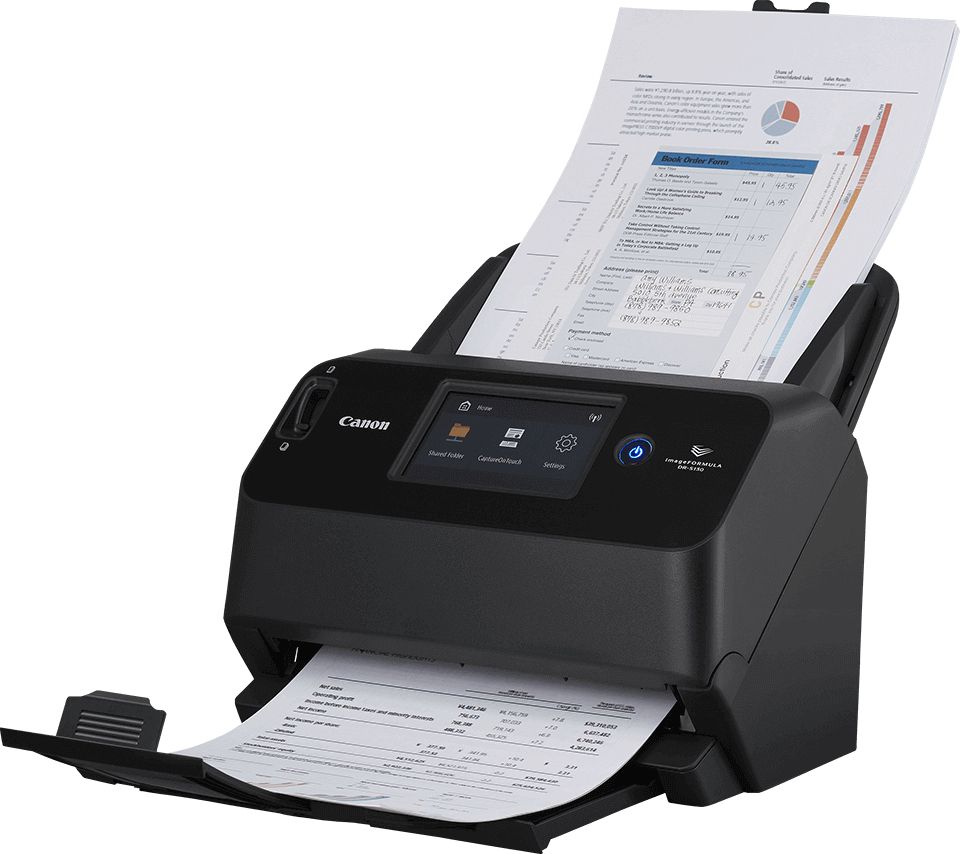 CANON DR-S130 Dokumenten-Scanner (A4, 600 x 600dpi, 30 Seiten/Min., Farbtiefe 8/24 Bit (grau/farbig), Duplex) skeneris