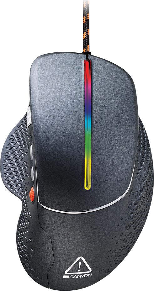 CANYON Apstar GM-12 Wired High-end Gaming Mouse with 6 programmable buttons, sunplus optical sensor, 6 levels of DPI and up to 6400, 2 milli Datora pele