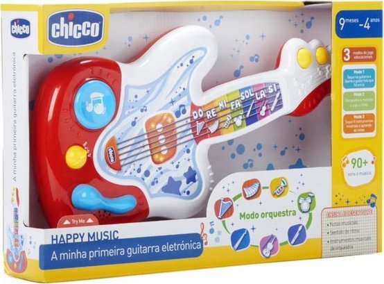 Chicco Chicco 50779 Interaktywna Moja pierwsza gitara 9m+ 11474071 (8058664150779) bērnu rotaļlieta