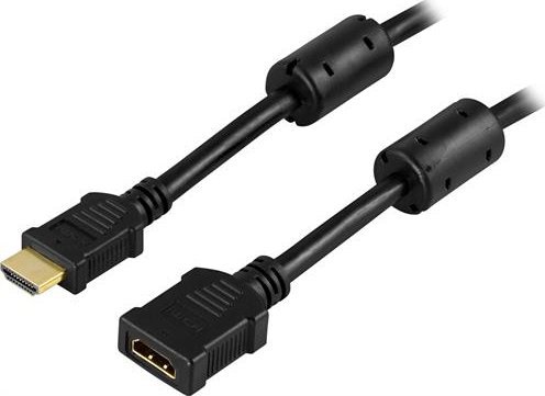 Kabel Deltaco HDMI - HDMI 3m czarny (HDMI-123) kabelis video, audio