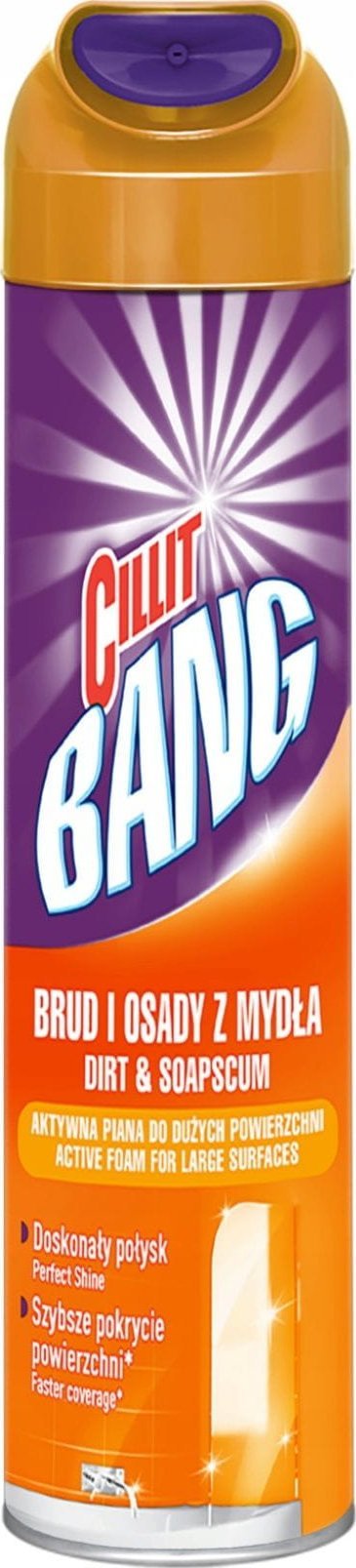 Cillit Bang Active Foam Bathroom Cleaner Sediment 600 ml Sadzīves ķīmija