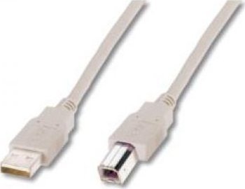 Cable USB2,0 A m / B m dl.5,0m- beige USB kabelis