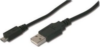 ASSMANN USB 2.0 HighSpeed Connection Cable USB A M (plug)/microUSB B M (plug) 1m kabelis, vads