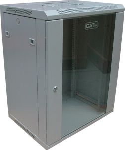Digitus 19" wall mounting cabinets 12U, glass+steel door,  635x600x450 mm  635x600x450 mm tīkla iekārta
