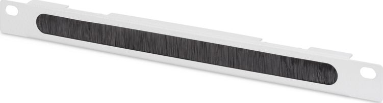 Cable Management Panel horizontal , with brush connection 10 inches (254mm) 0.5U 22x254x12mm, gray (RAL 7035)