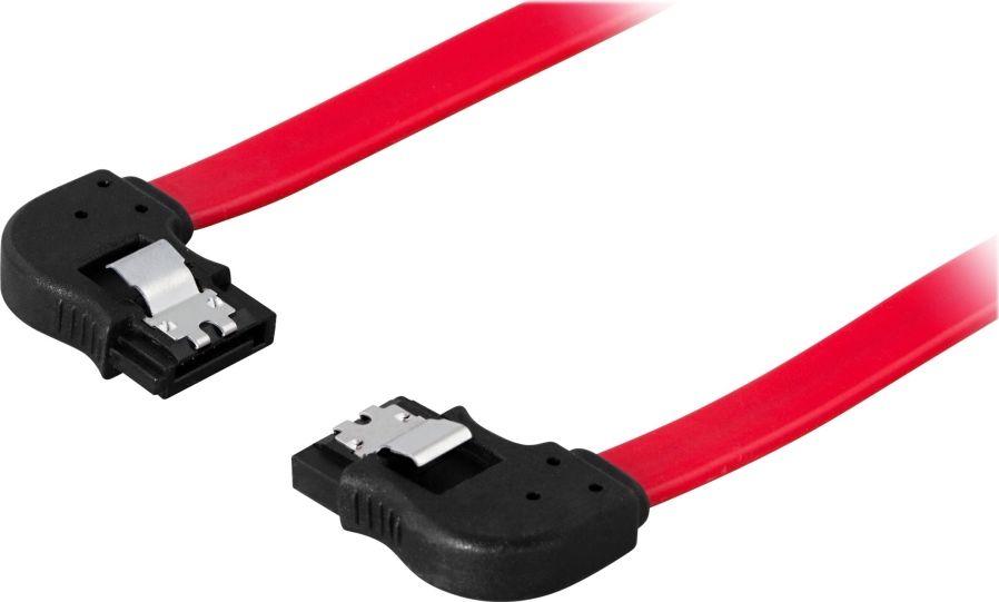 Deltaco SATA - SATA, 0.7m, Czerwony (Deltaco SATA-07L - ATA/SAS-kabel - 70 cm) Deltaco SATA-07L - ATA/SAS-kabel - 70 cm (7340004660033) kabelis datoram