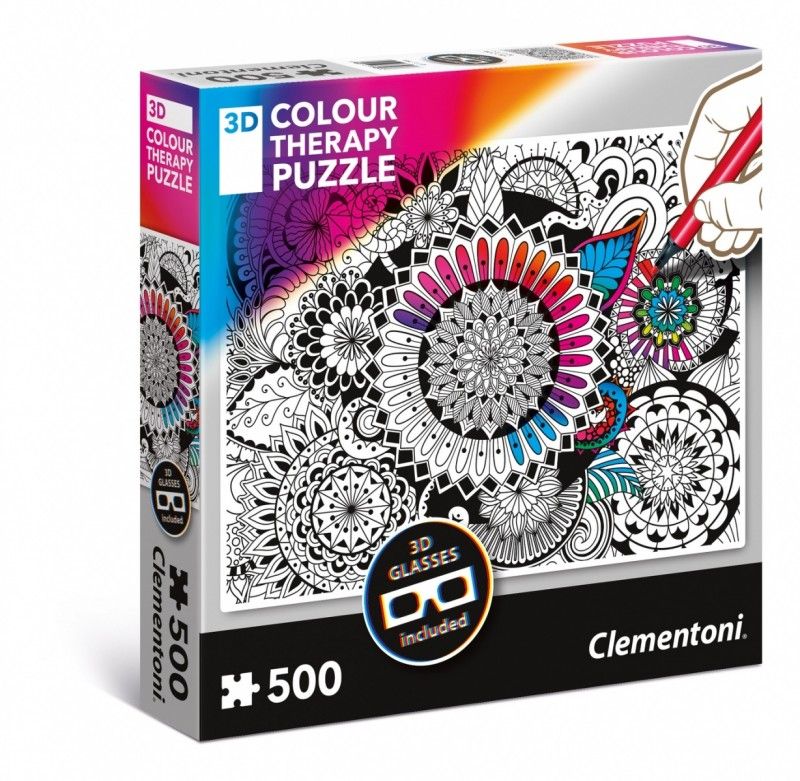 Clementoni Puzzle 3D Color Therapy - Kwiaty 35053 CLEMENTONI (8005125350537) puzle, puzzle