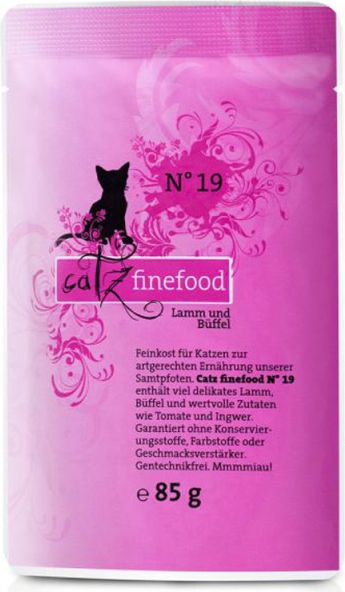 Catz Finefood N.19 Jagniecina i Bawol saszetka 85g 5089 (4260101762276) kaķu barība