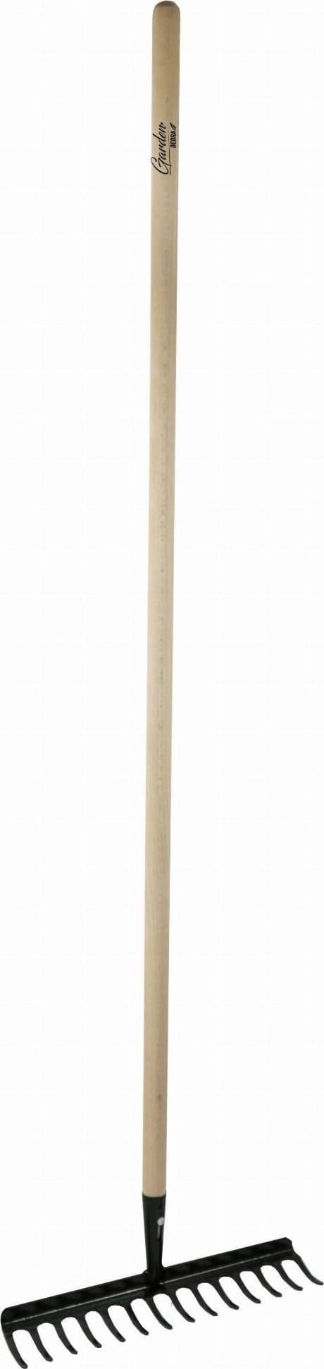 Dedra Grabie 14-zebne wzmocnione, trzonek drewniany, 132cm 80C051 (5902628800671) Lāpstas