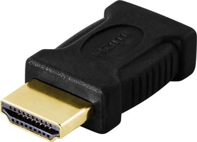 Adapter AV Deltaco HDMI Mini - HDMI czarny DELTACO HDMI-17 - HDMI adapter (7340004639619)