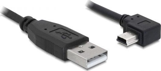 Delock cable USB 2.0-AM > USB mini-B 5pin male angled, 2m USB kabelis