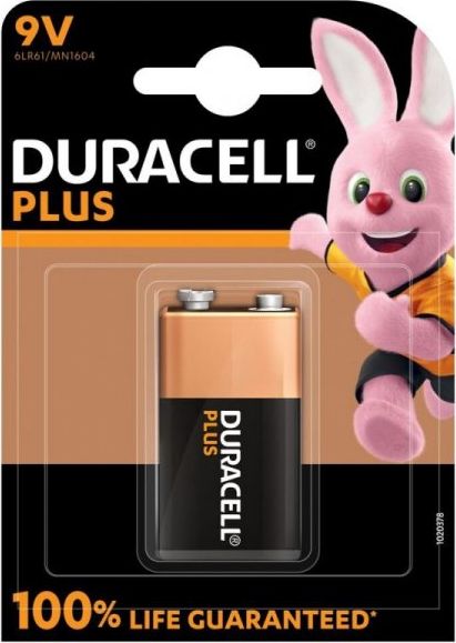 Duracell Plus MN1604 9V Alkaline 1 pc(s) Baterija