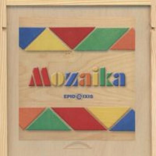 EPIDEIXIS Mozaika (w drewnianym pudelku) Ukladanka edukacyjna dla dzieci od lat 3 konstruktors