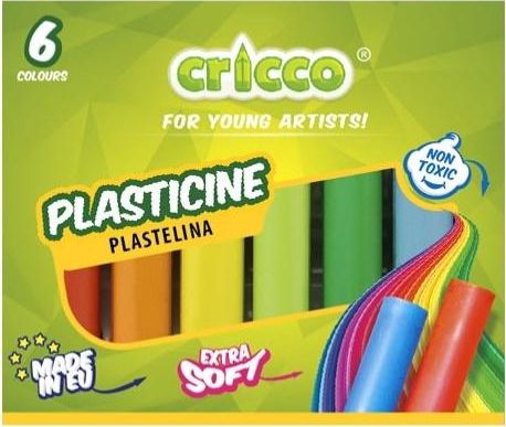 Cricco Plastelina 6 kolorow 331633 (5902884163640) materiāli konstruktoriem