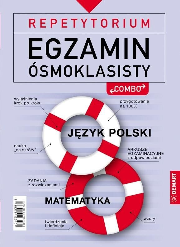 Egzamin osmoklasisty Jezyk polski i matematyka 384629 (9788379123407) galda spēle