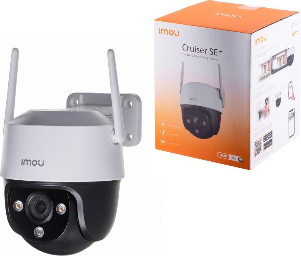 Cruiser SE + 4MP IPC-S41FEP,samrt night color, H.264, Up to 20 fps Frame Rate, Two-way talk, Human Detection novērošanas kamera