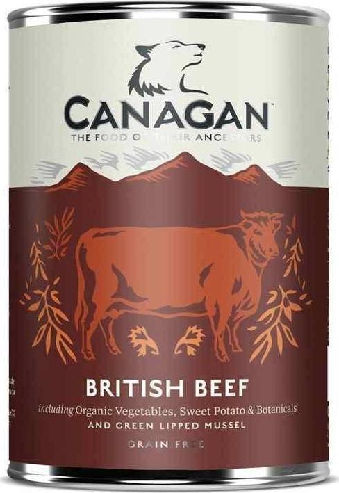 Canagan CANAGAN PIES pusz.400g BRITISH BEEF WOLOWINA /6 VAT014860 (5029040020187) barība suņiem