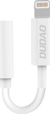 Adapter USB Dudao Lightning - Jack 3.5mm Bialy  (dudao_20200226113316) dudao_20200226113316 (6970379616413)