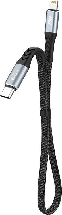 Kabel USB Dudao USB-C - Lightning Czarny (DDA204) DDA204 (6973687243852) USB kabelis