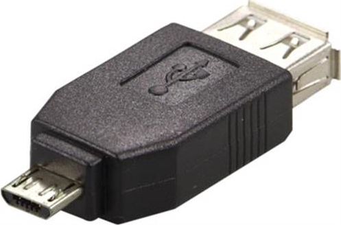 Adapter USB Deltaco microUSB - USB Czarny  (USB-70-K) USB-70-K (7340004674771)