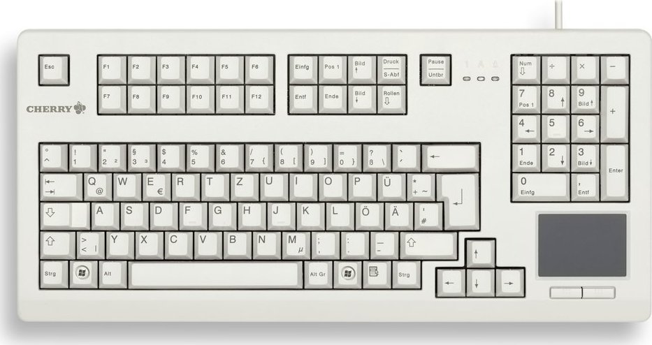 Cherry  TouchBoard G80-11900 light grey, DE klaviatūra