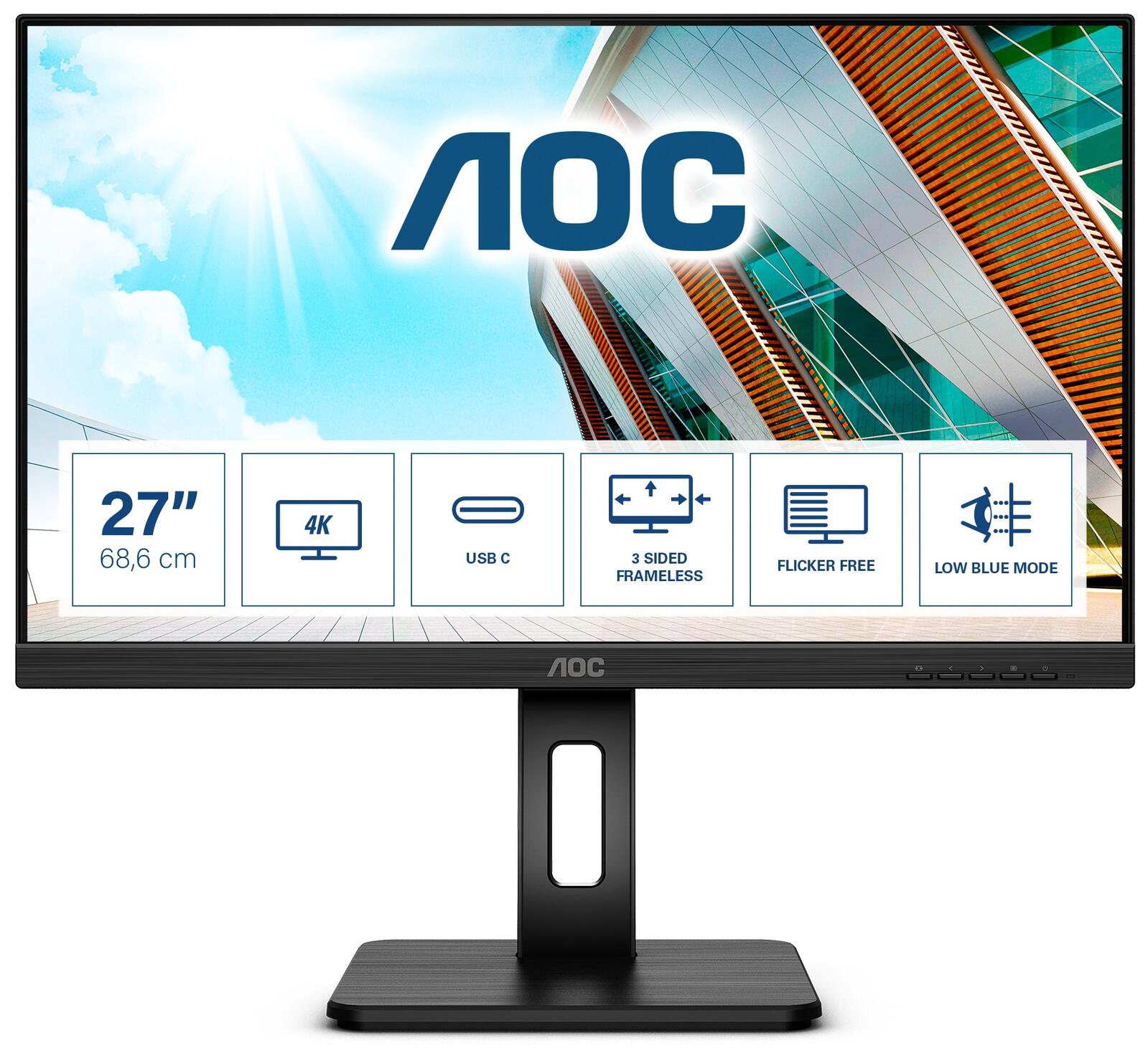 AOC U27P2CA 27inch IPS UHD 60Hz monitors