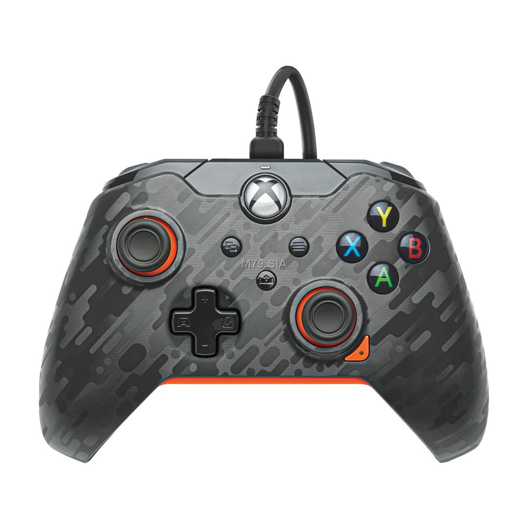 PDP Xbox Series X|S & PC Atomic Carbon Controller, peleka/oranza - Kontrolieris