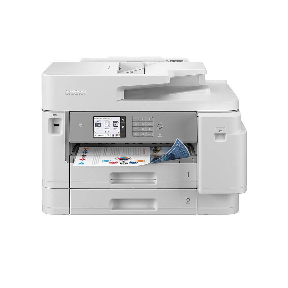 Brother Multifunctional printer MFC-J5955DW Colour, Inkjet, 4-in-1, A3, Wi-Fi, White printeris