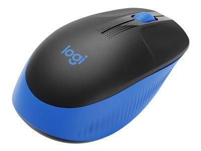 Logitech Full size Mouse M190 Wireless, Blue, USB Datora pele