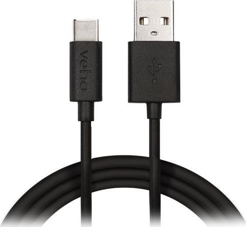 Kabel USB Veho USB to USB Type C Cable 1m VCL-003-C-1M (5060594760075) USB kabelis
