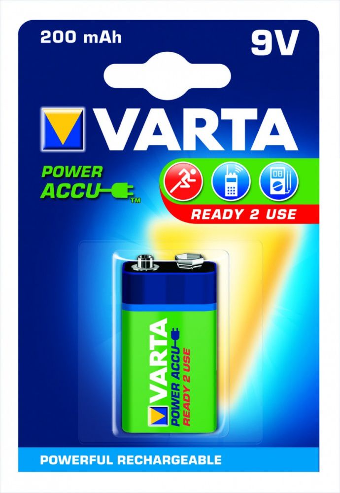 Varta  1x Accu 9V-Block NiMH 200 mAh Baterija