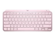 LOGITECH MX Keys Mini Minimalist Wireless Illuminated Keyboard - ROSE - UK - INTNL klaviatūra