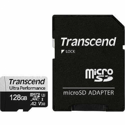 TRANSCEND 128GB microSD w/ adapter UHS-I atmiņas karte