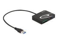 DELOCK Card Reader fur XQD/SD/Micro SD + USB Typ-A Port karšu lasītājs