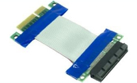 Inter-Tech Riser Card Extender 5 cm PCIe x4 flexibel karte