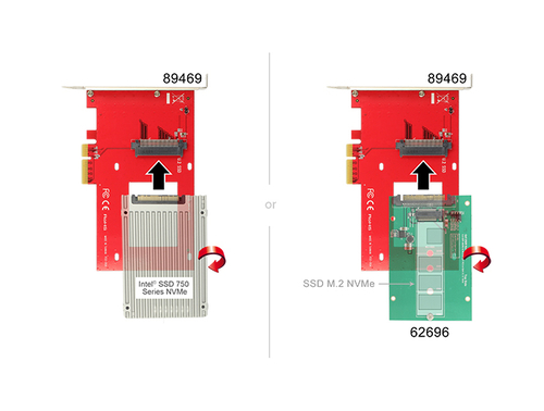 Delock PCI Express x4 Card > 1 x internal U.2 NVMe SFF-8639 karte