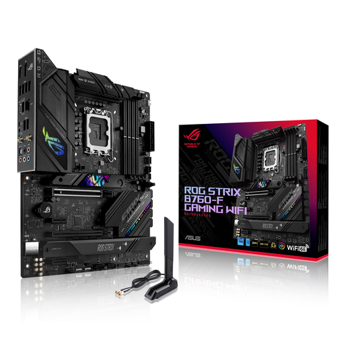 ASUS ROG STRIX B760-F GAMING WIFI LGA 1700 ATX pamatplate, mātesplate