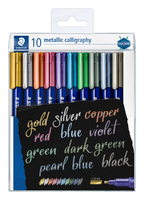 STAEDTLER Marker Metallic calligraphy 10 St.im Etui, 2.8mm