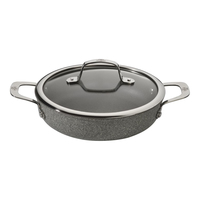 Induction deep frying pan with 2 handles BALLARINI Salina Granitium 24 cm 75002-811-0 Pannas un katli