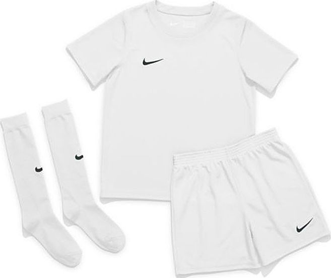 Nike Nike JR Dry Park 20 komplet pilkarski 100 : Rozmiar - 98 - 104 (CD2244-100) - 22117_191287 CD2244-100*98-104 (193654373818)