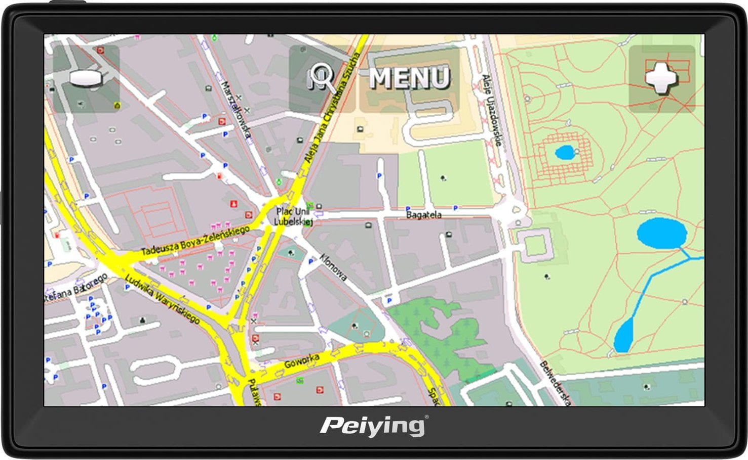 Nawigacja GPS PeiYing Nawigacja GPS Peiying Alien PY-GPS9000 + Mapa EU PY-GPS9000 (5901890075503) Navigācijas iekārta
